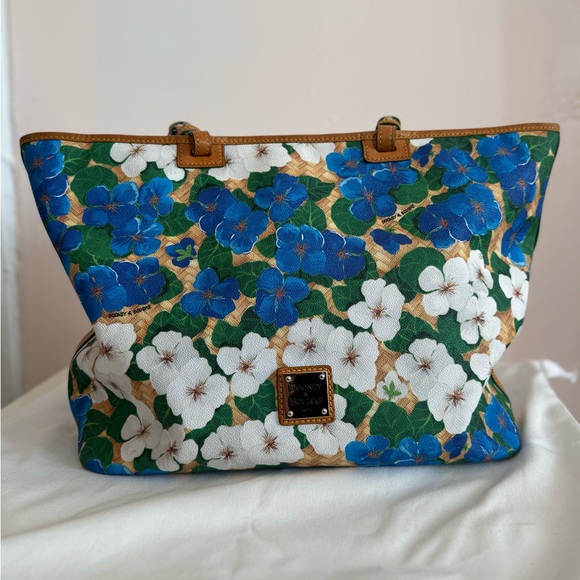 Dooney & Bourke | Floral Bag | Blue & White - Picture 6 of 16